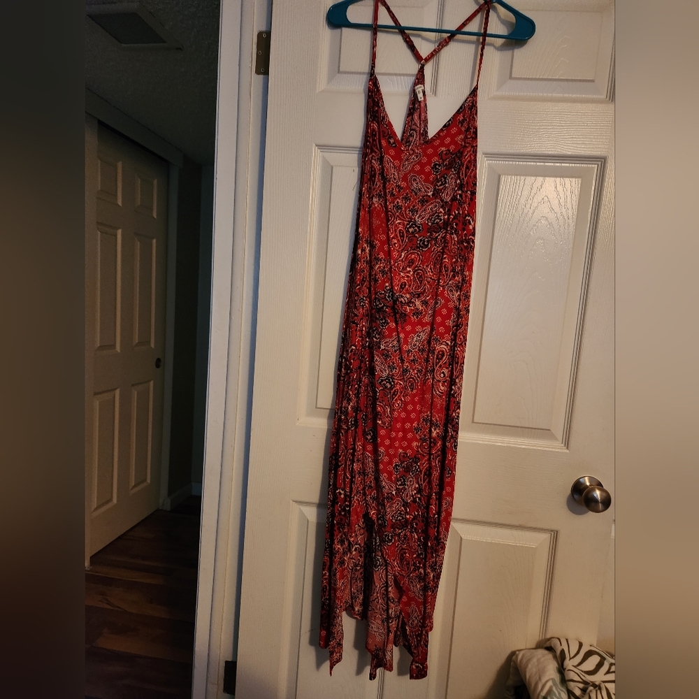 Red plus size 2X maurices maxi dress